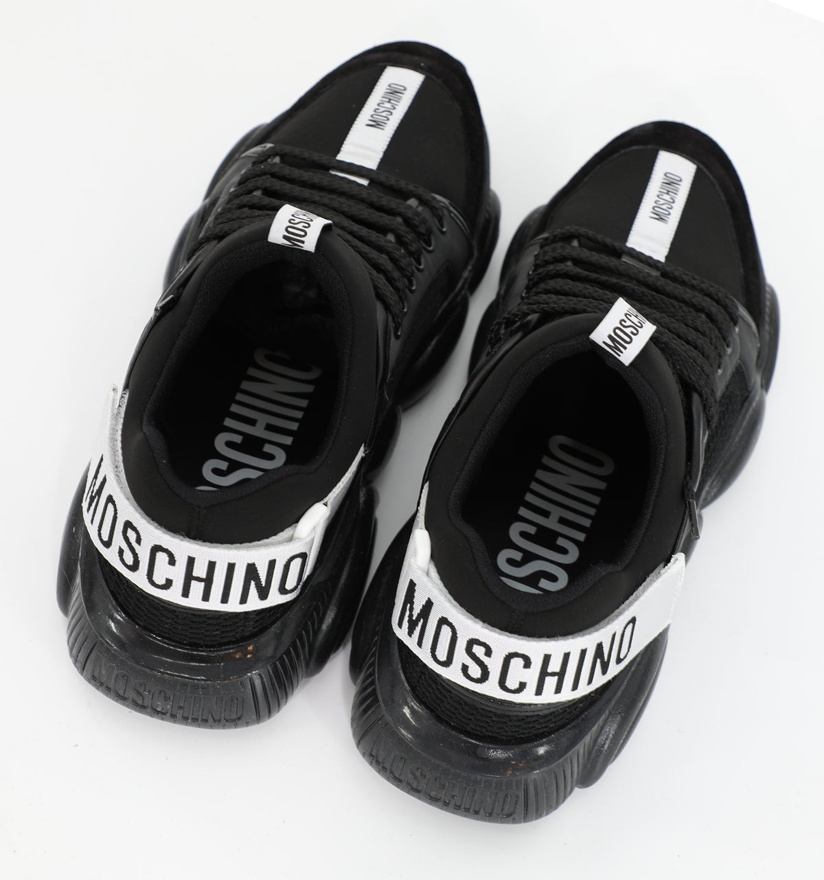 TEDDY SHOES SNEAKERS WITH STRAP - BLACK