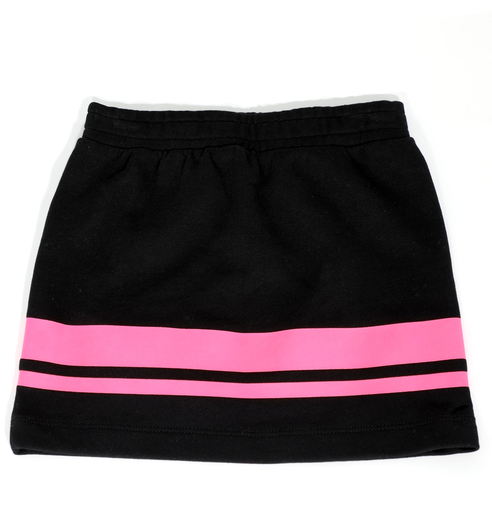 Balmain Girls Fitted Skirt with Stripe Detail and Logo in black – view 3 of 3