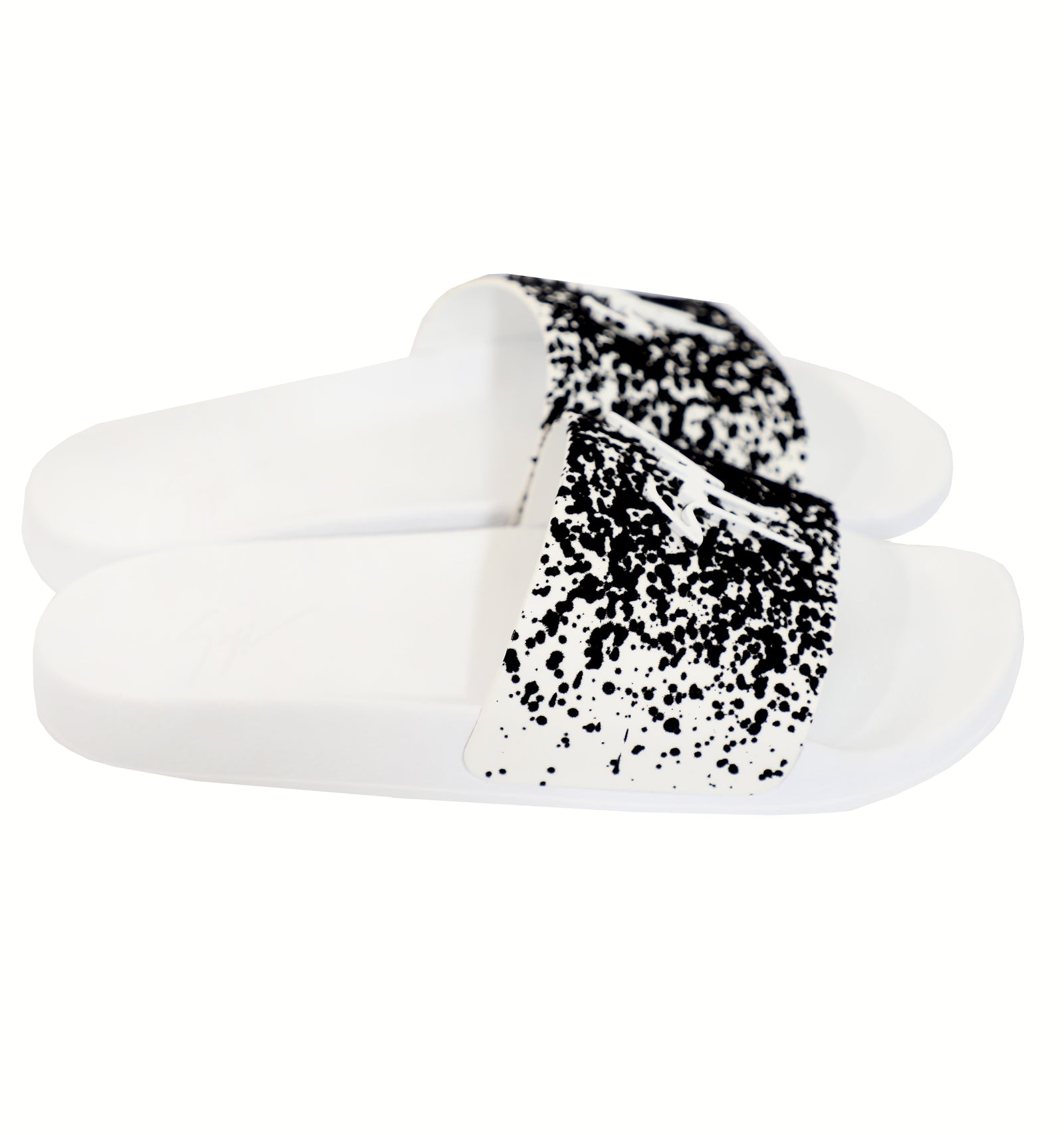 Giuseppe Zanotti Newburel Birel/Vague Bianco Slides in white – view 1 of 2