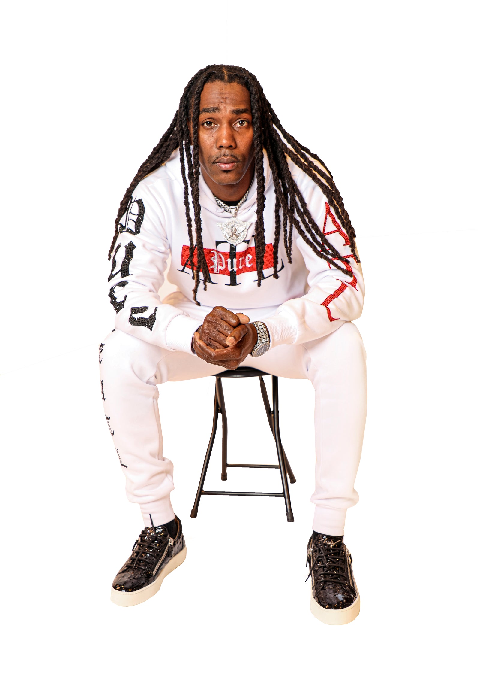 Pure Atlanta Culture Sweatpants in white – view 6 of 6