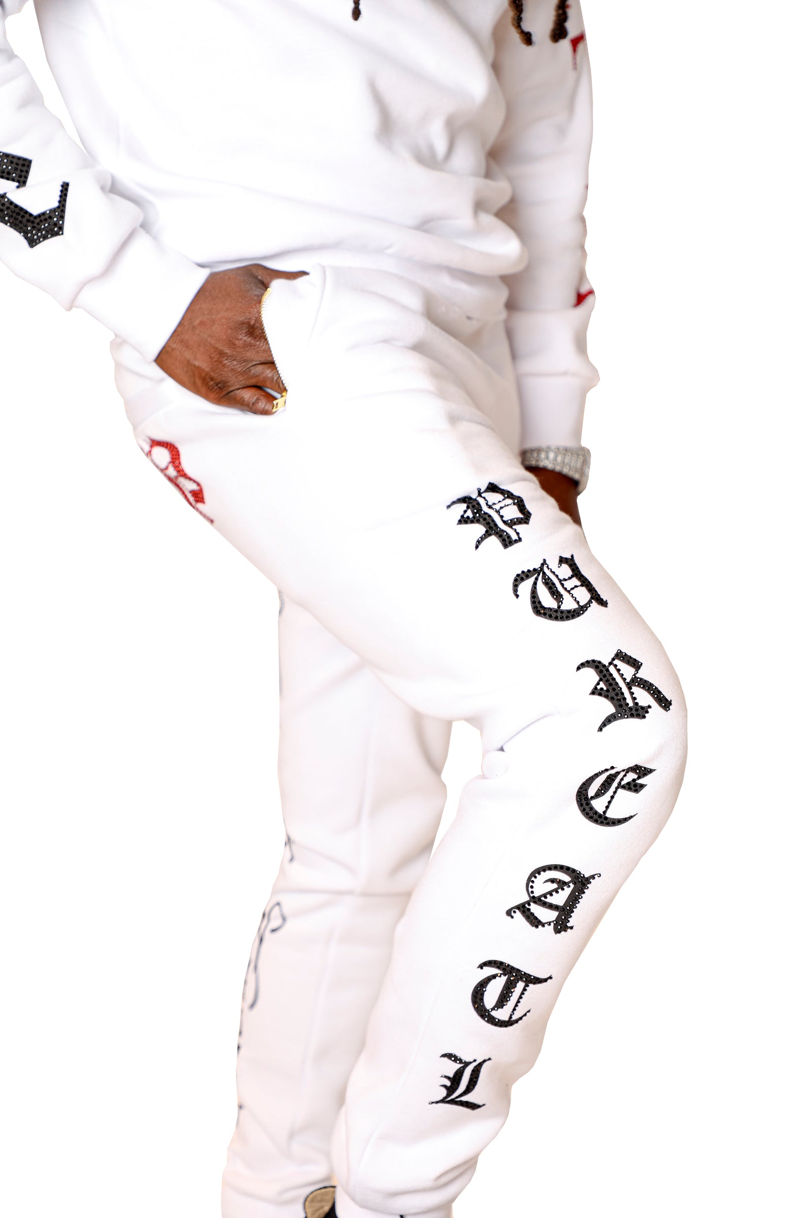 Pure Atlanta Culture Sweatpants in white – view 1 of 6