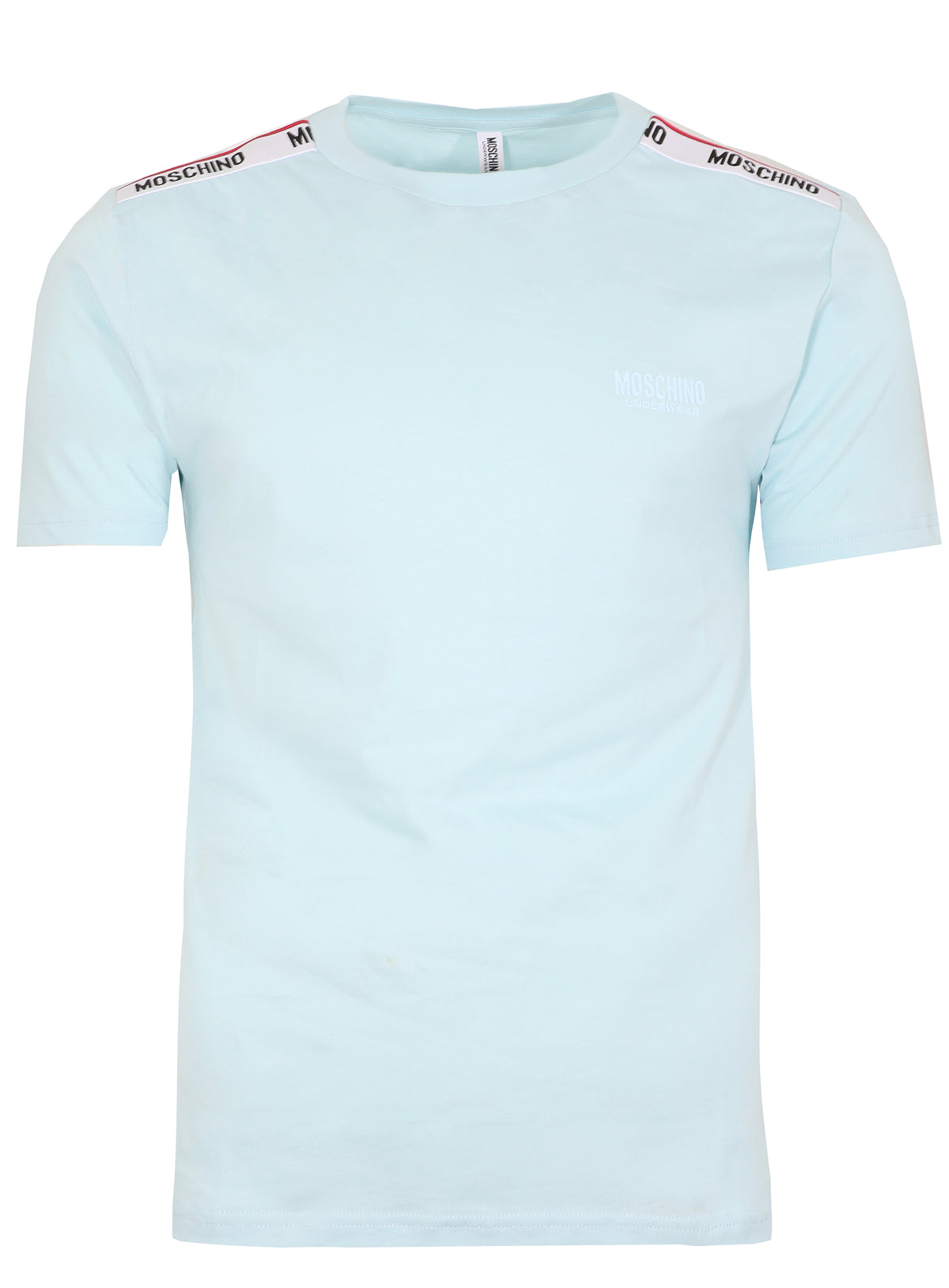 MOSCHINO LOGO BAND TEE - LIGHT BLUE
