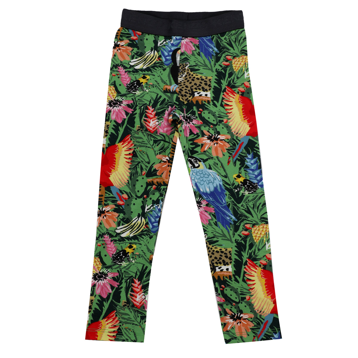 COTTON ALL OVER TROPICAL LEGGINGS W| ELASTIC WAIST - MULTI