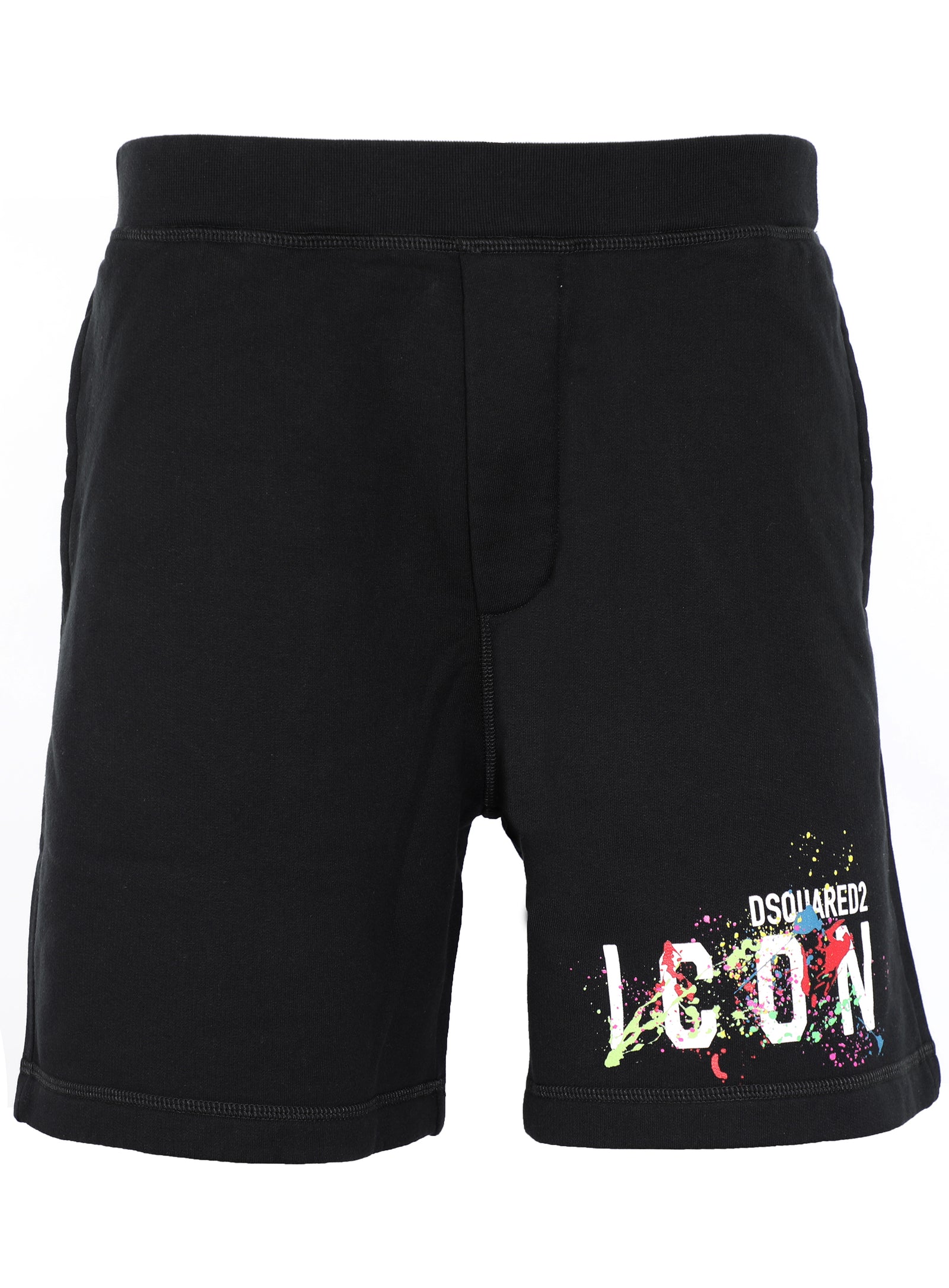 DSQUARED2 Icon Splatter Short in black – view 1 of 2