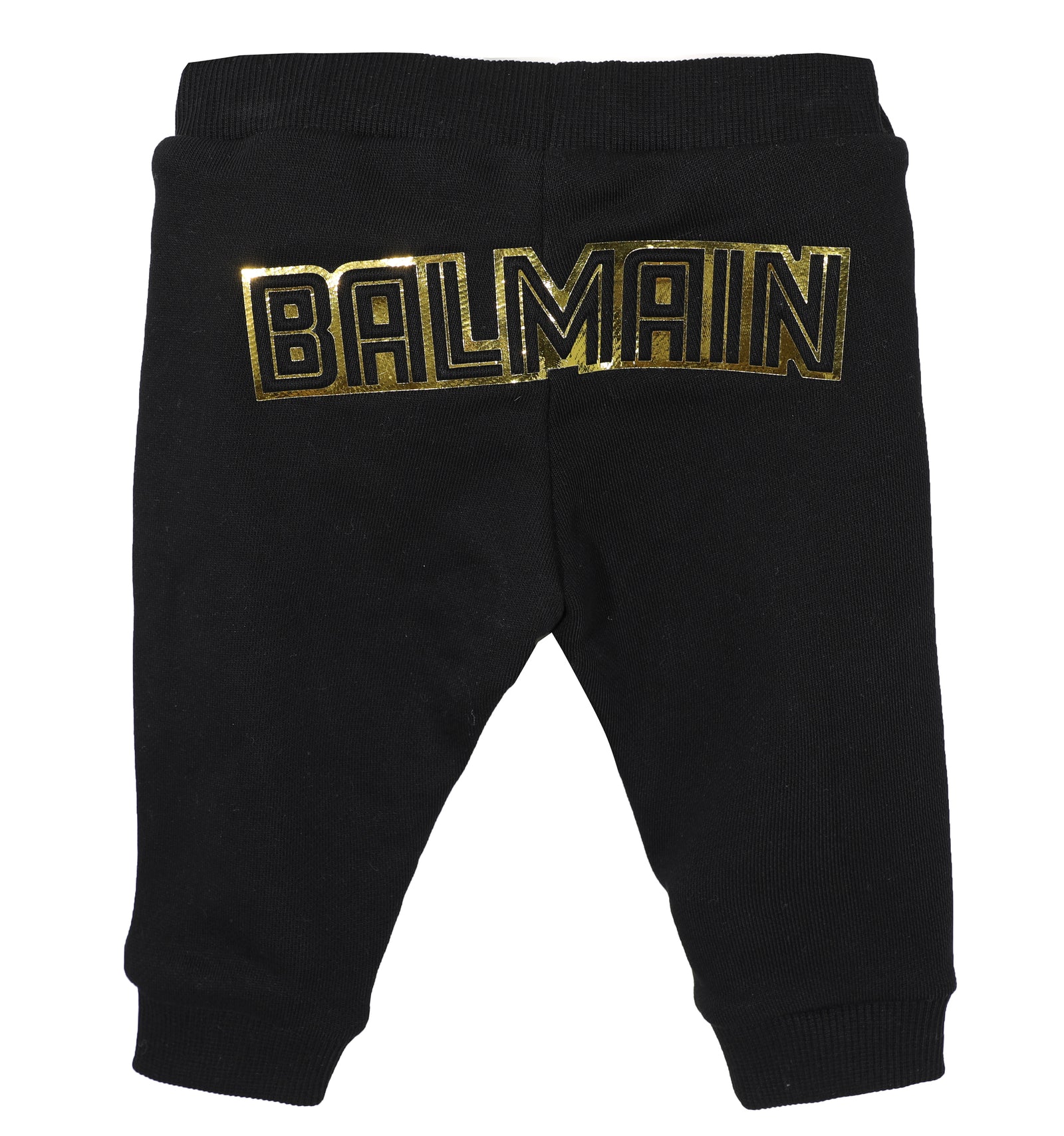 Balmain Kids Trousers with Logo on Back in black – view 1 of 2