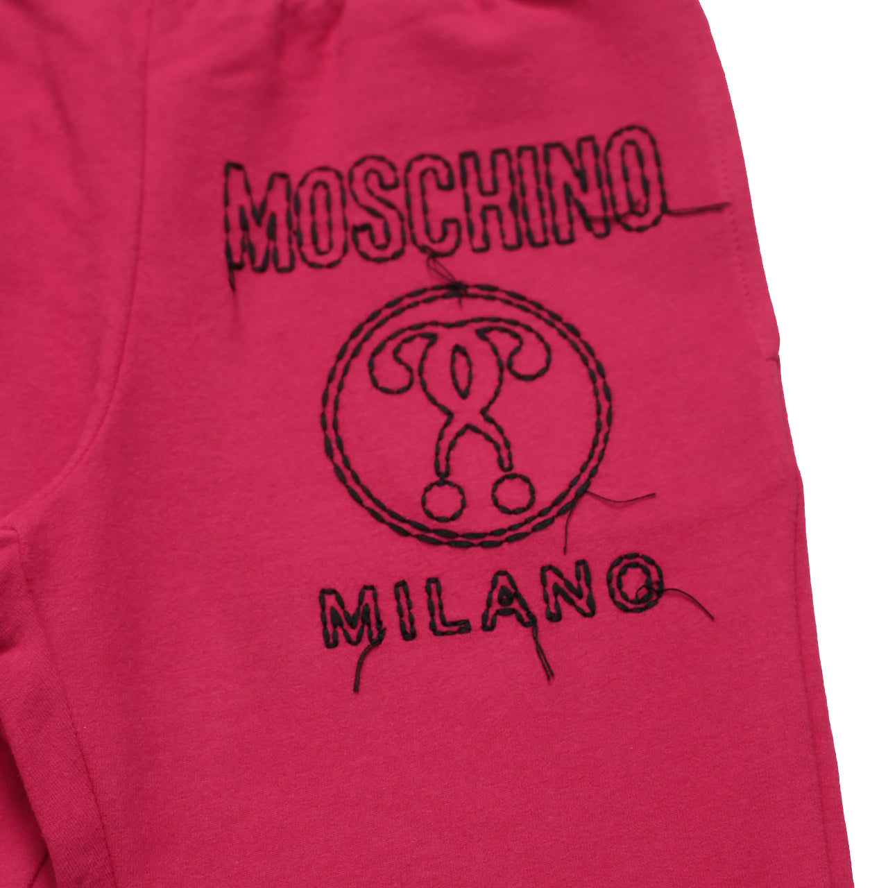 Moschino Kids Girls Jogging Pants with Logo in fuchsia – view 3 of 3