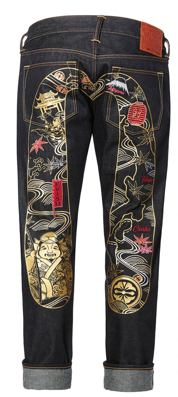 Evisu Men's Slim Fit Godhead Map Denim Jeans – view 1 of 4