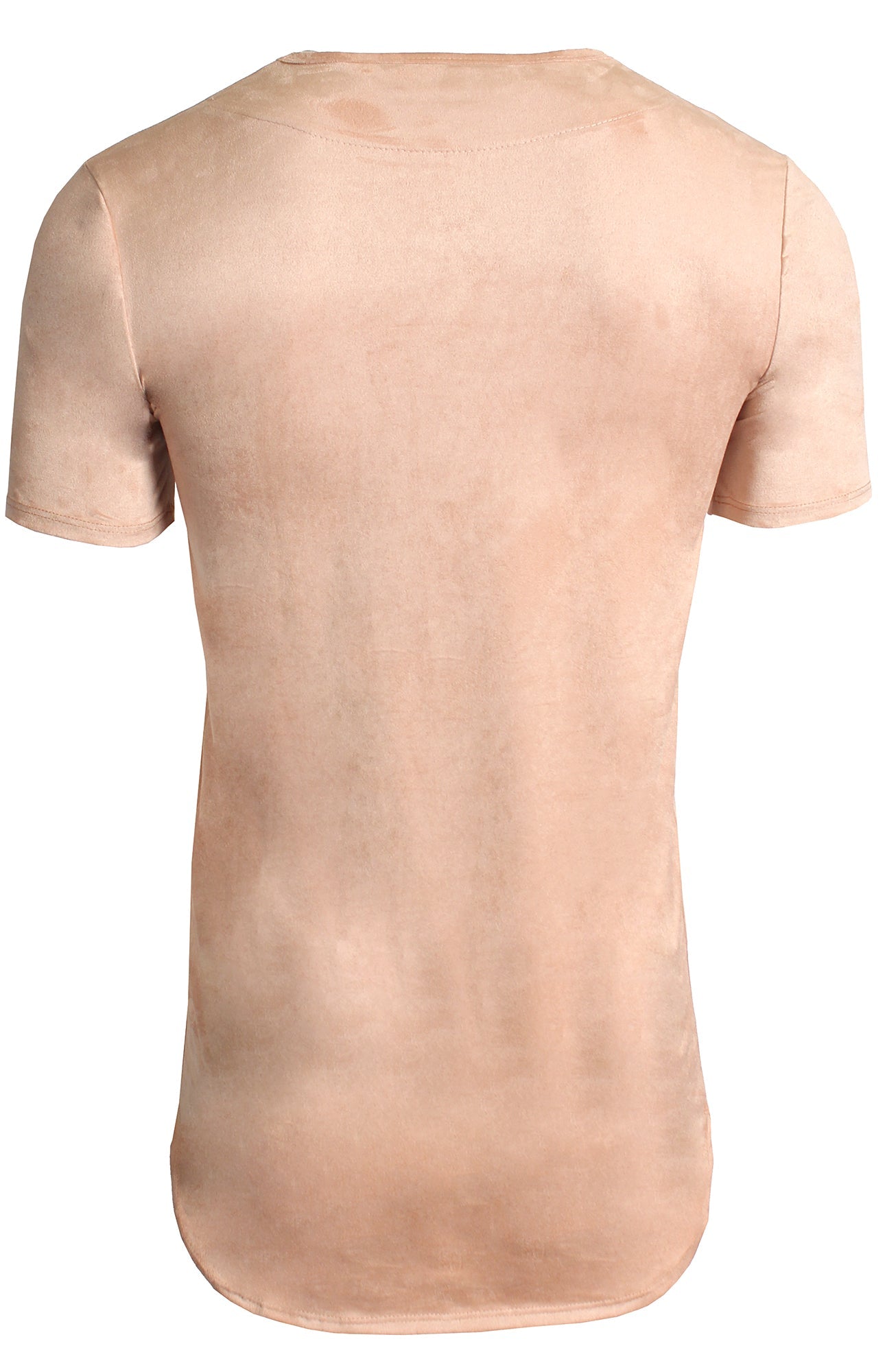 Kash Elongated Stretch Suede Tunic in khaki – view 2 of 2