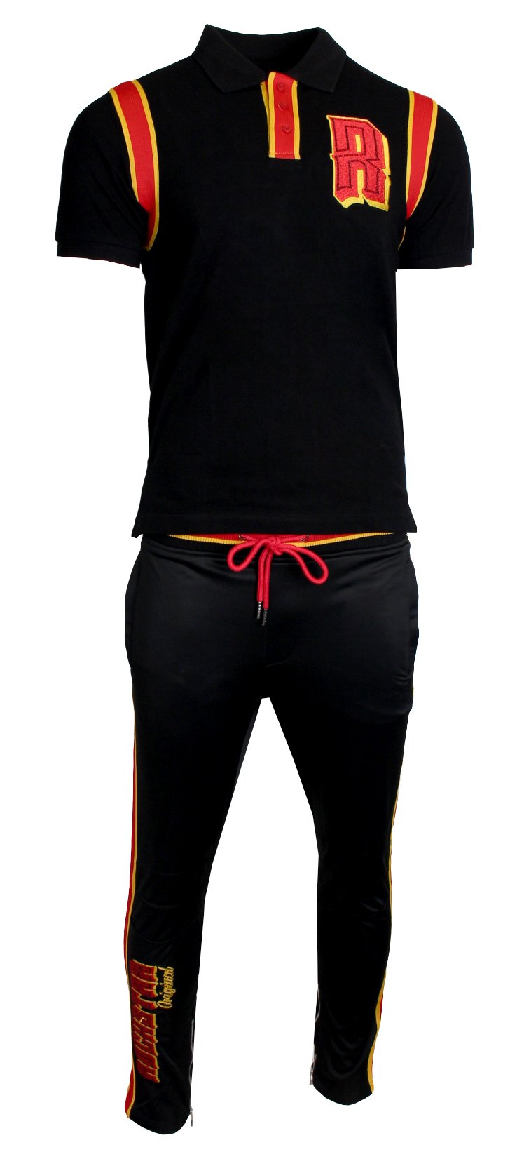 Rockstar Horus polo set in black — alternate view