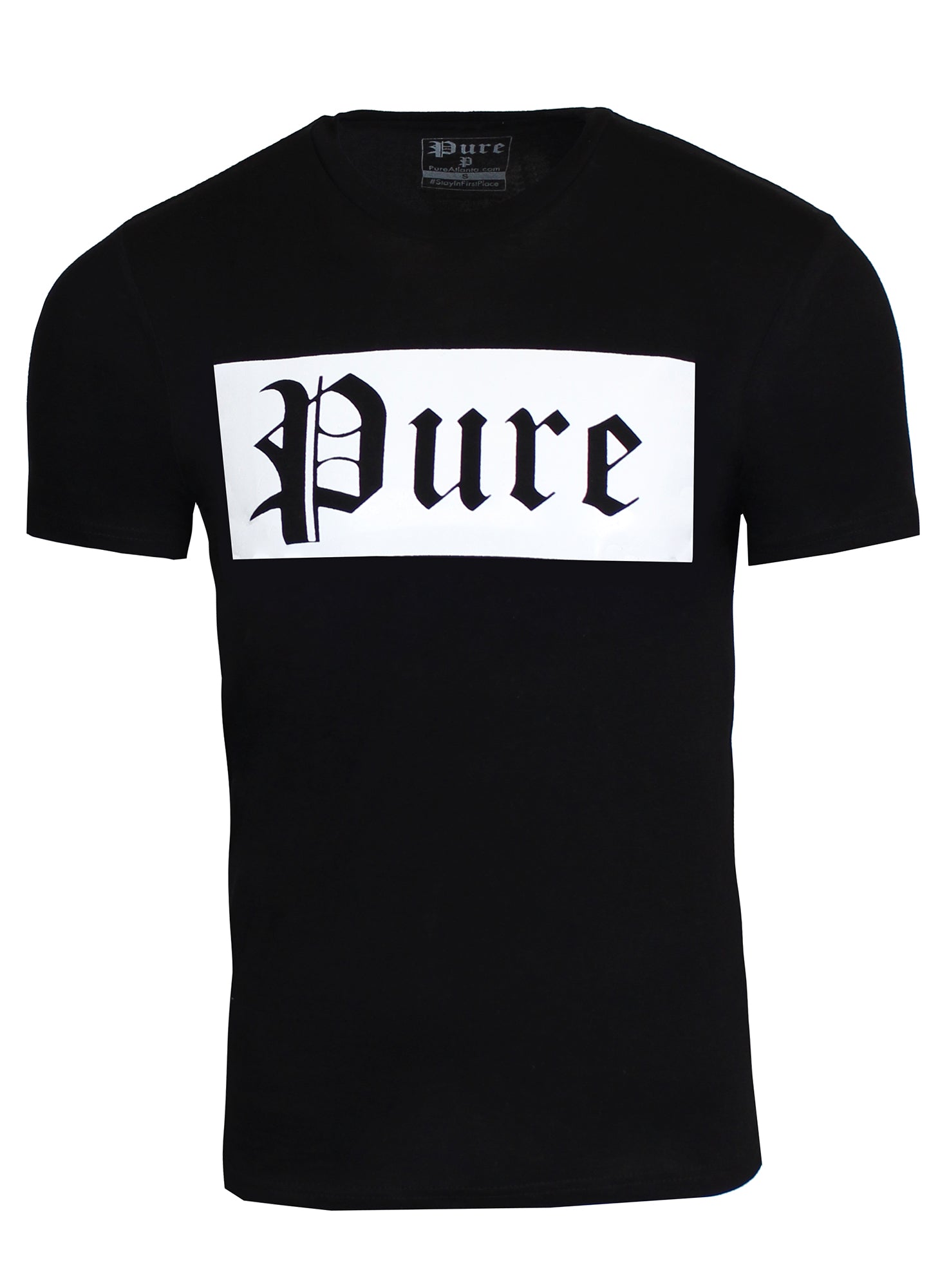 Pure Block Logo Tee in black and white – view 6 of 9