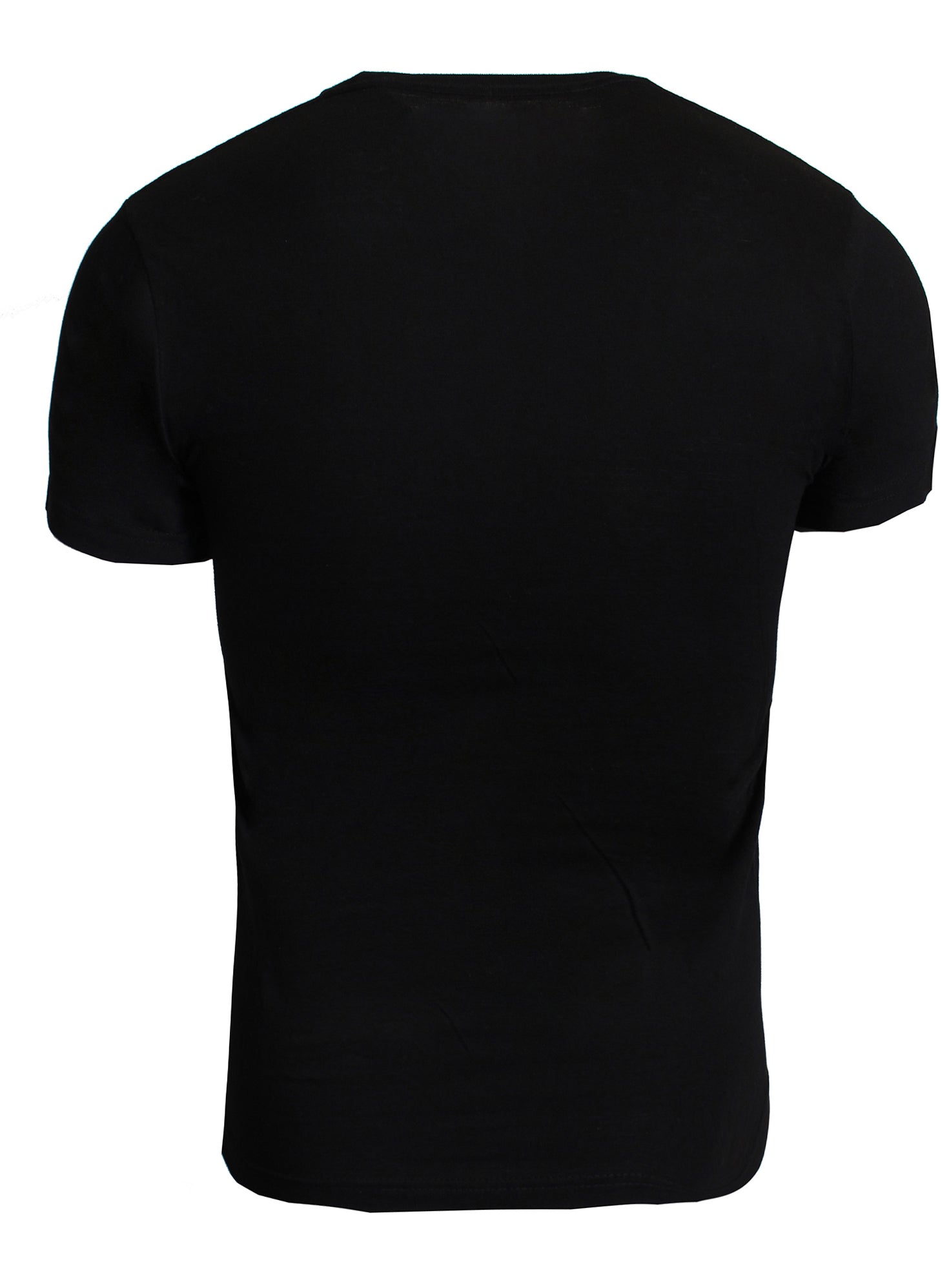 Pure Block Logo Tee in black with light blue logo – view 3 of 3