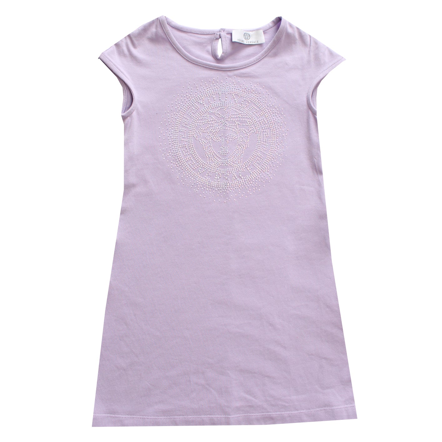 Young Versace Girls Medusa Lavender Dress in lavender – view 1 of 3