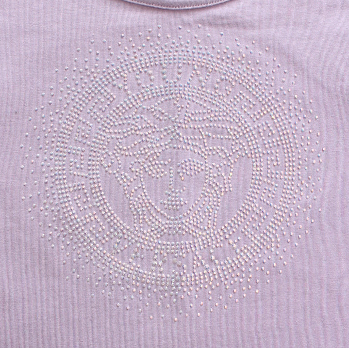 Young Versace Girls Medusa Lavender Dress in lavender – view 2 of 3