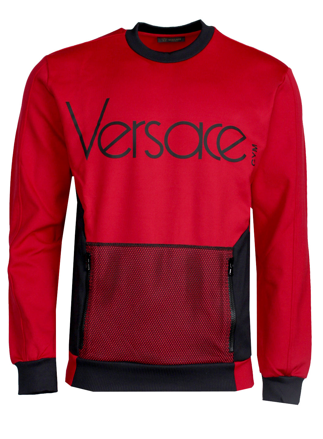 Versace Round Neck Sweatshirt in red and black – view 1 of 3
