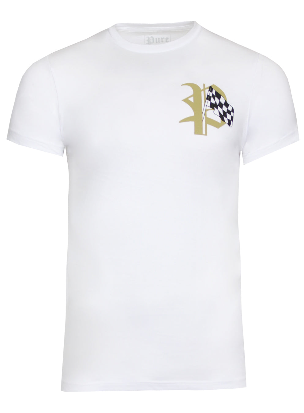 Pure "Stay in First Place" Tee in white – view 2 of 3
