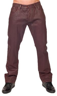 Cult of Individuality Heritage Straight Jeans in brick red – view 1 of 5