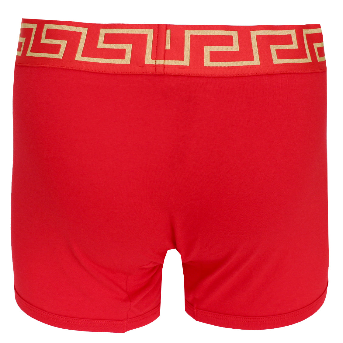 Versace Underwear Long Trunk W/Greca Border |Red and Gold