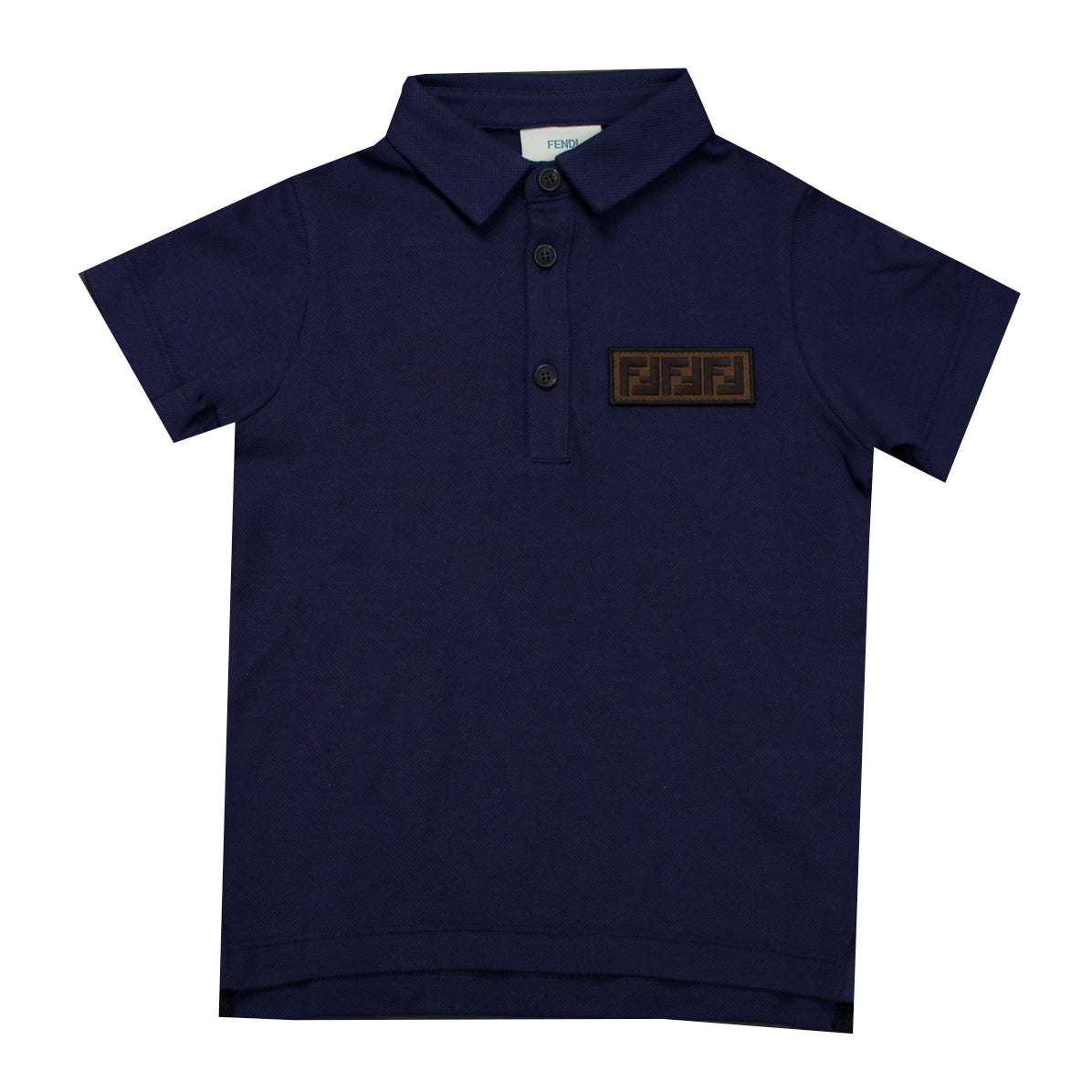 Fendi | Boys SS Polo With Classic FF Logo – view 1 of 2