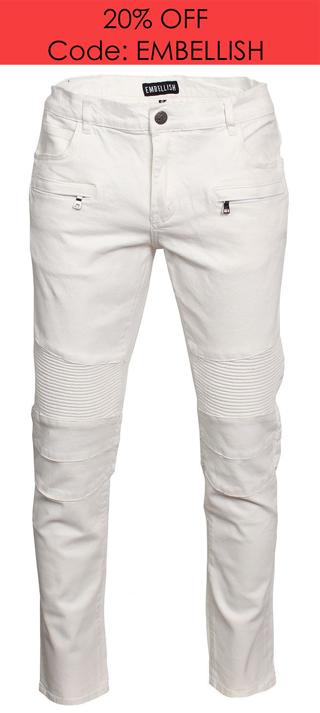 Embellish Men's Spencer Denim in white – view 1 of 3