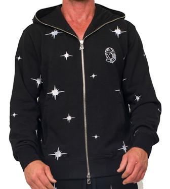 Men's Long Sleeve Stellar Hoodie-Black