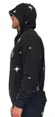 Men's Long Sleeve Stellar Hoodie-Black