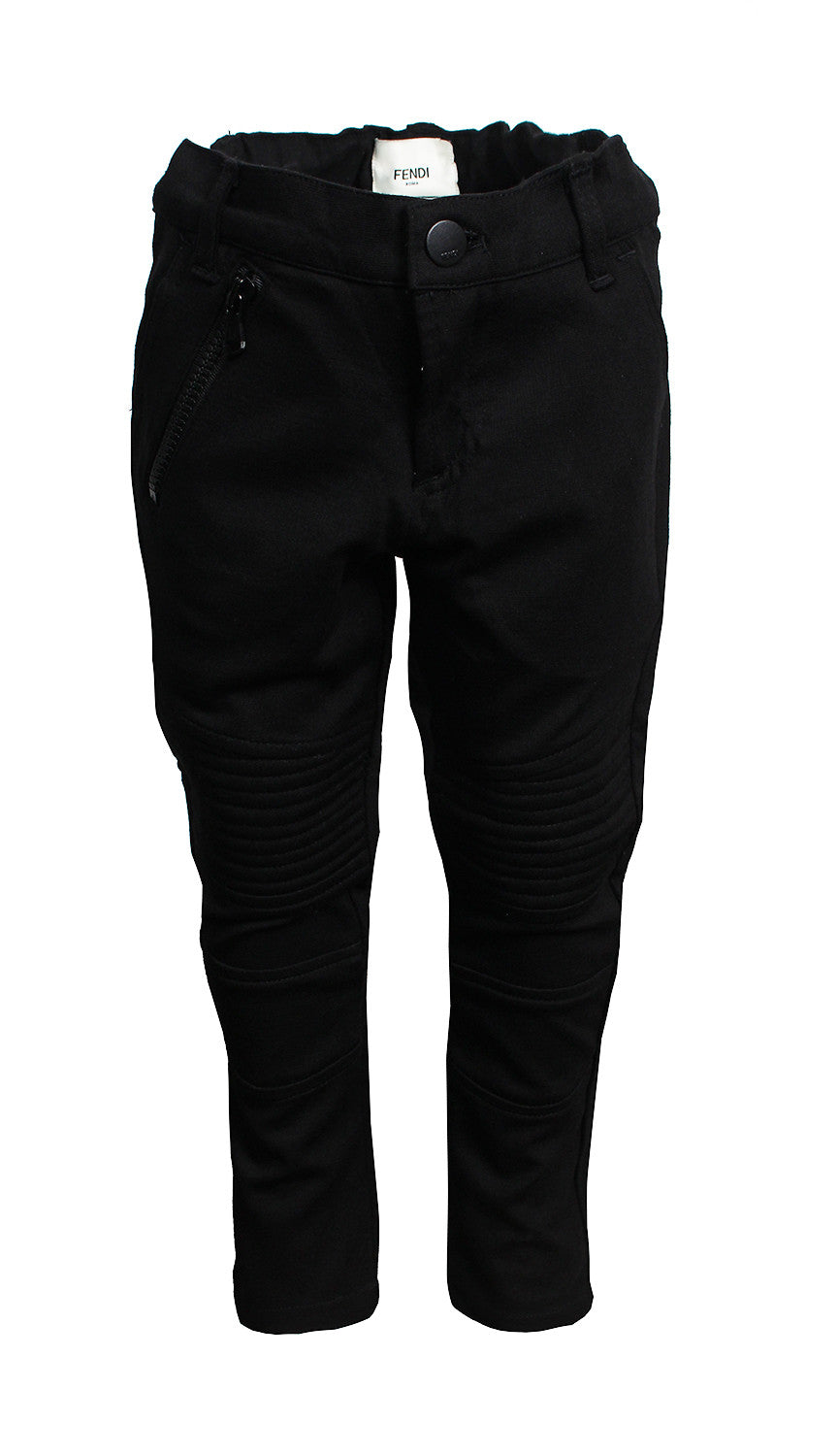 Fendi Boys Motorcycle Pant in black – view 1 of 2