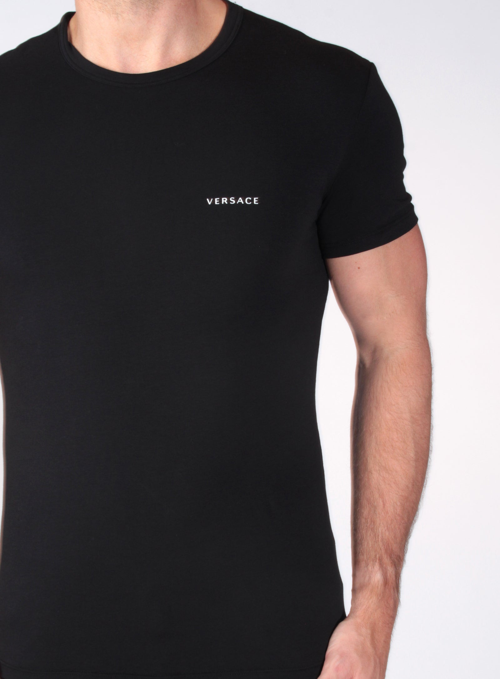 Versace Logo T-Shirt in black – view 2 of 4