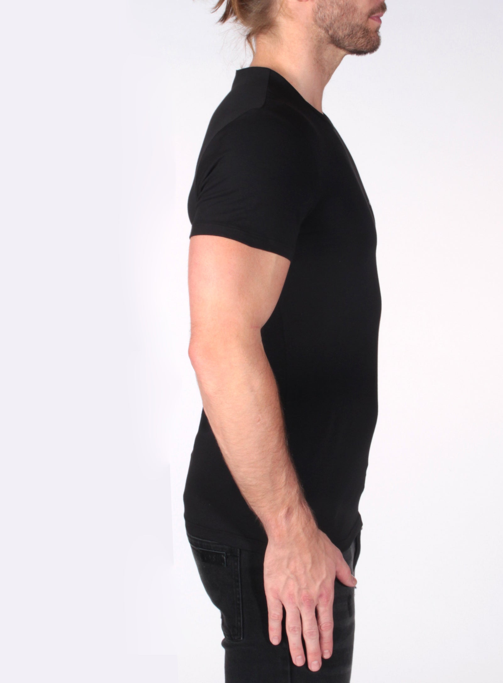 Versace Logo T-Shirt in black – view 3 of 4
