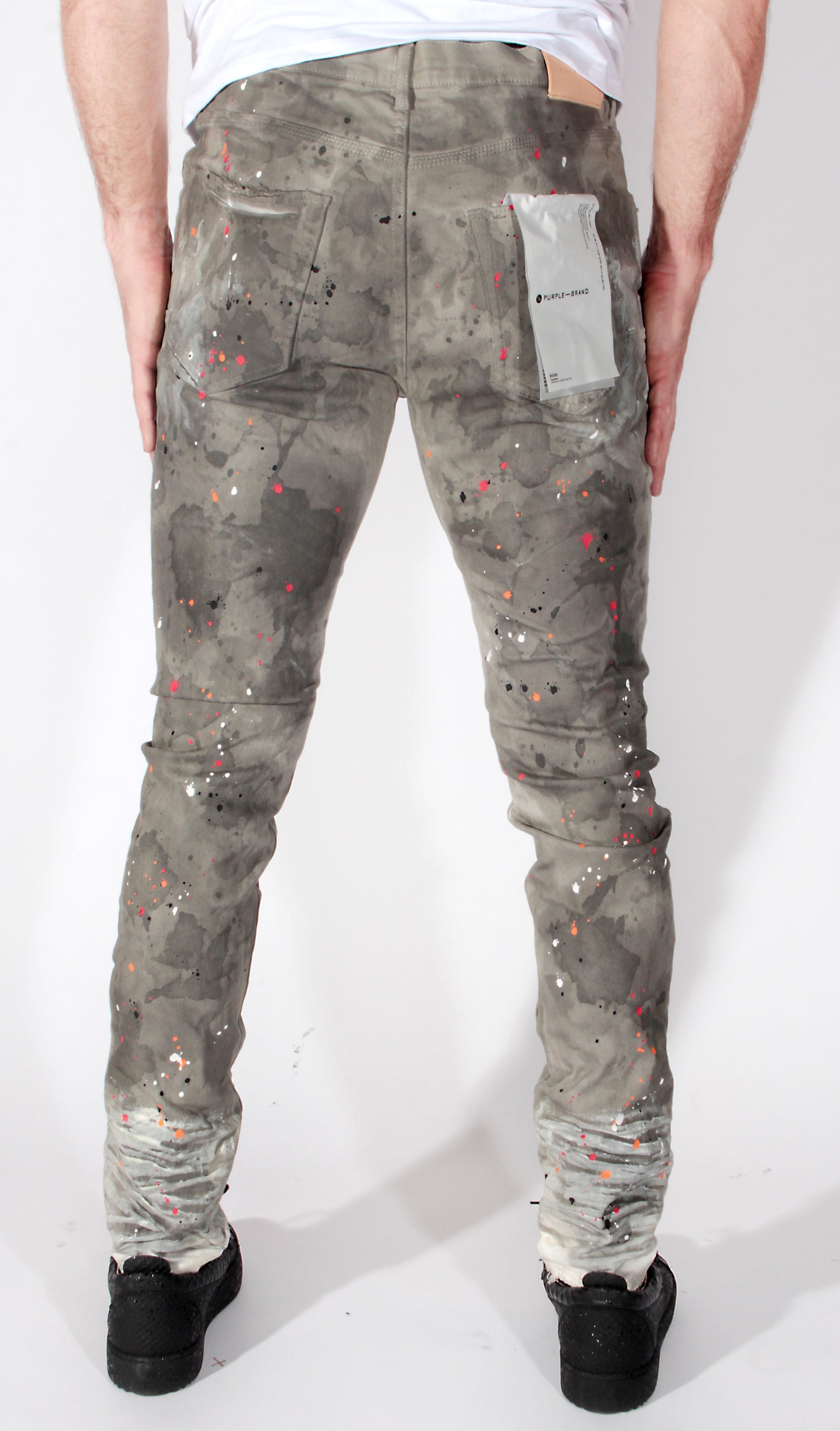 Purple Brand P001 Jean in White Soft Wax Paint – view 3 of 3
