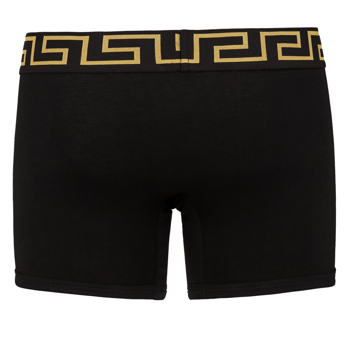 Versace Underwear Long Trunk W/Greca Border - Black/Gold