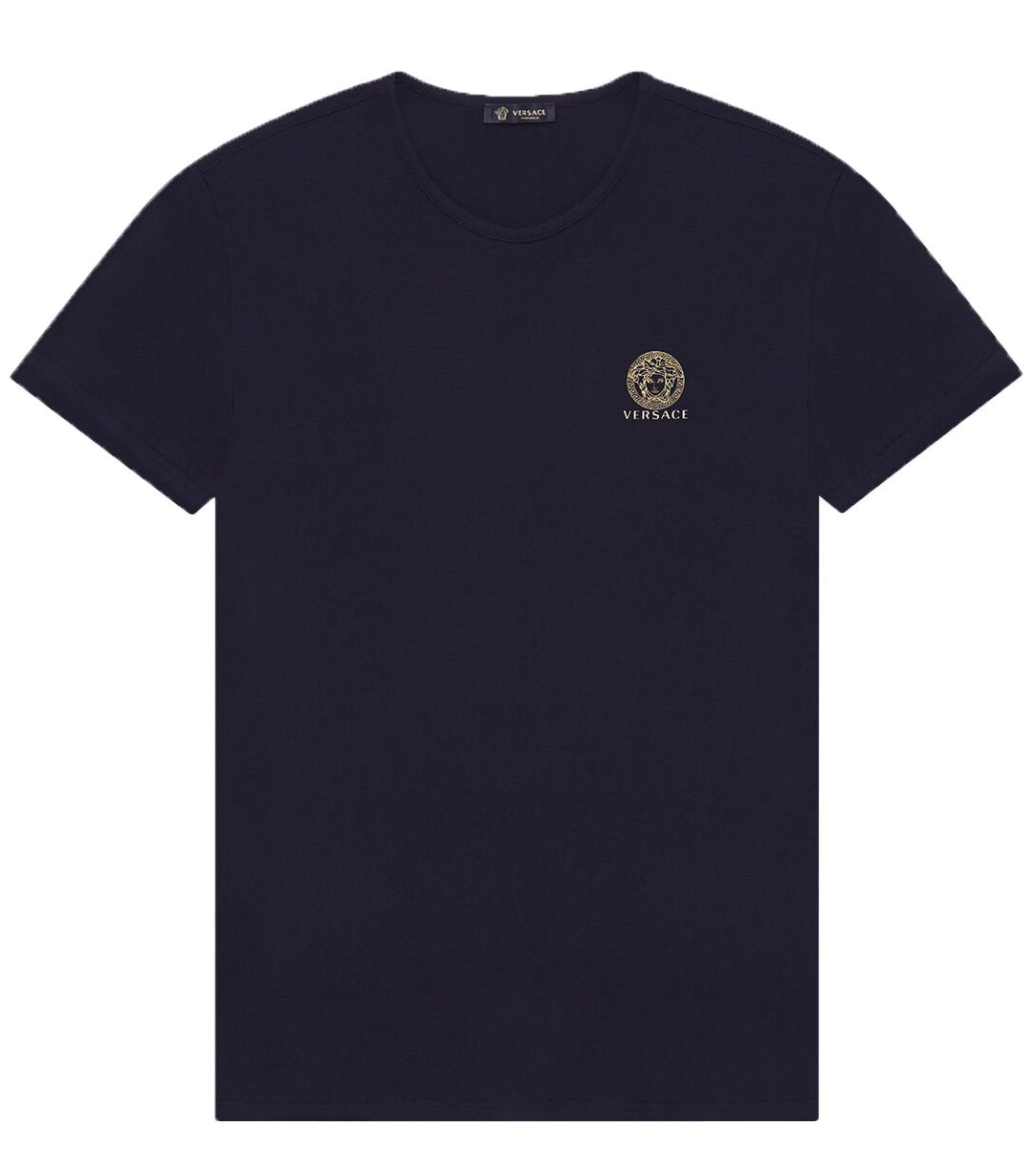 Versace Underwear Round Neck Tee in navy – view 1 of 2