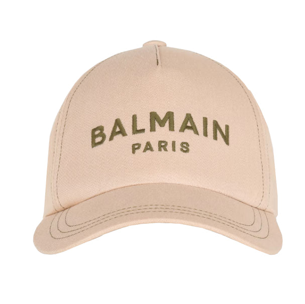 BALMAIN COTTON CAP - BROWN