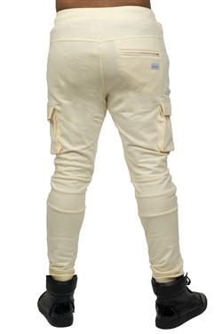 Arctic Premium jogging bottoms in cream — alternate view 3