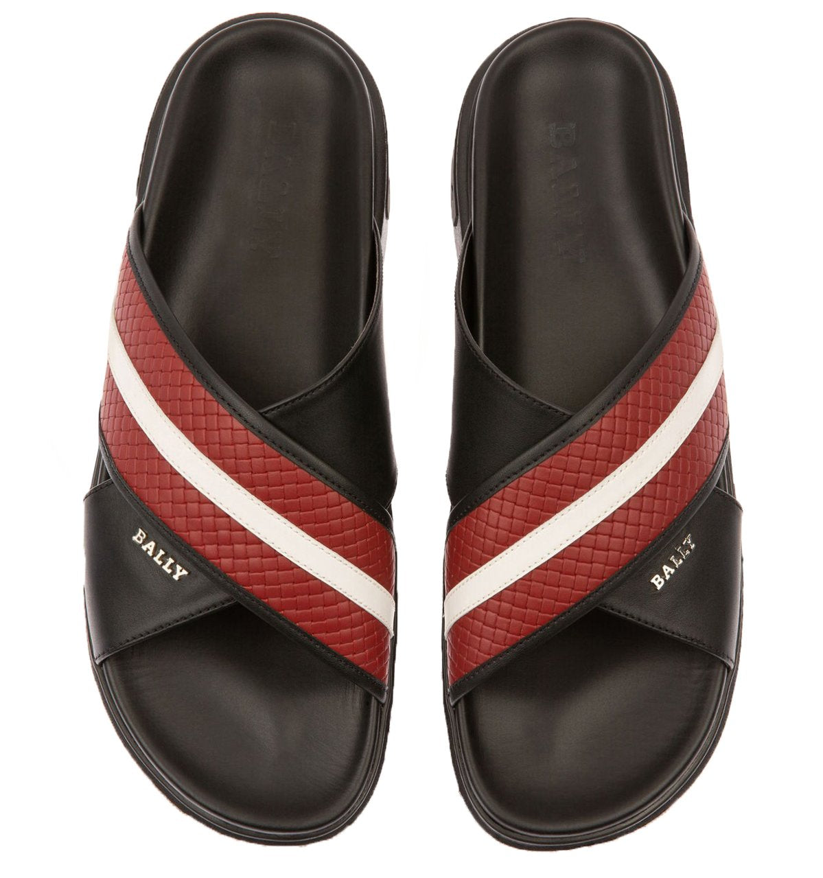 Bally Jarko Sandal in Bally Red & Black – view 1 of 4