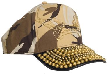 Robin's Jean Cap Tan Parachute Gold Studs (Camo)