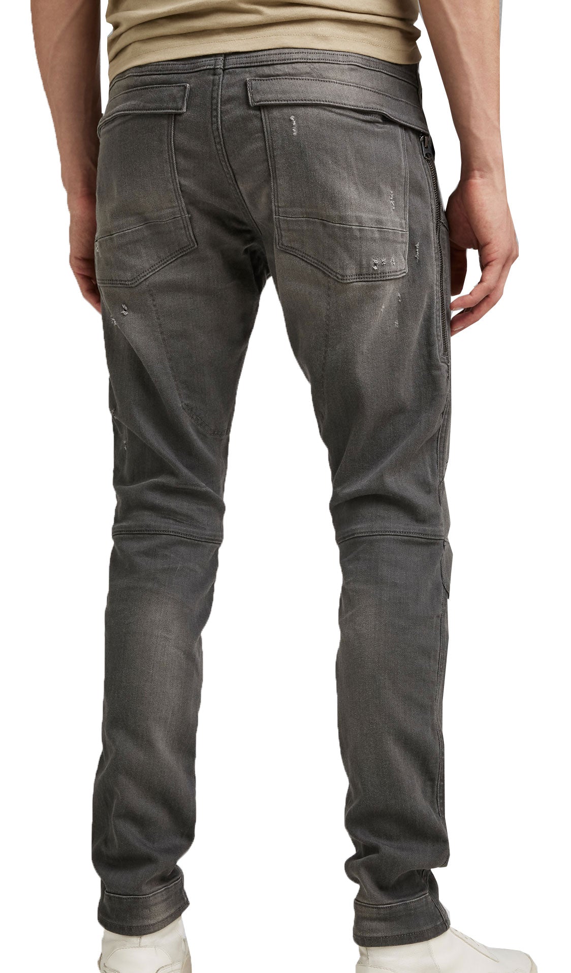 5620 FLIGHTSUIT 3D SKINNY - LT AGED DESTROY