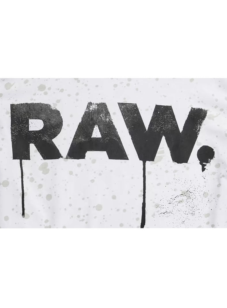 RAW SPLATTER R T - WHITE