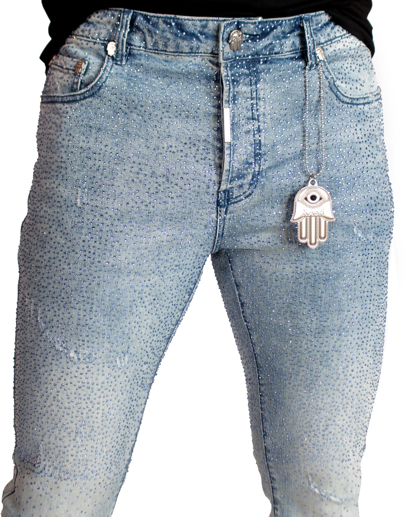 Kash Diamond Denim in blue – view 6 of 9