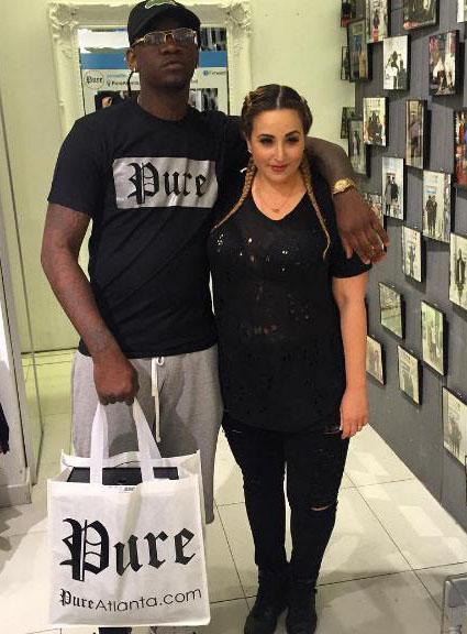 Pure Block Logo Tee in black/silver – view 3 of 3