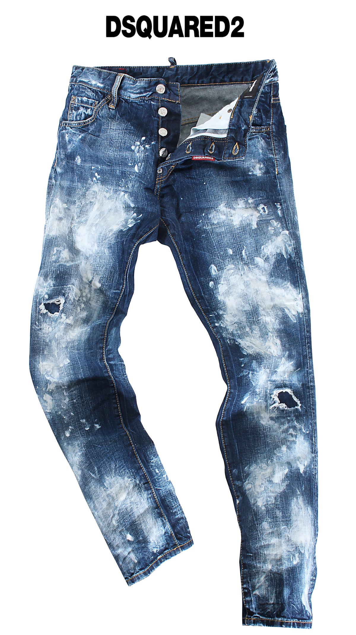 Bleached Cool Guy Jean - Blue