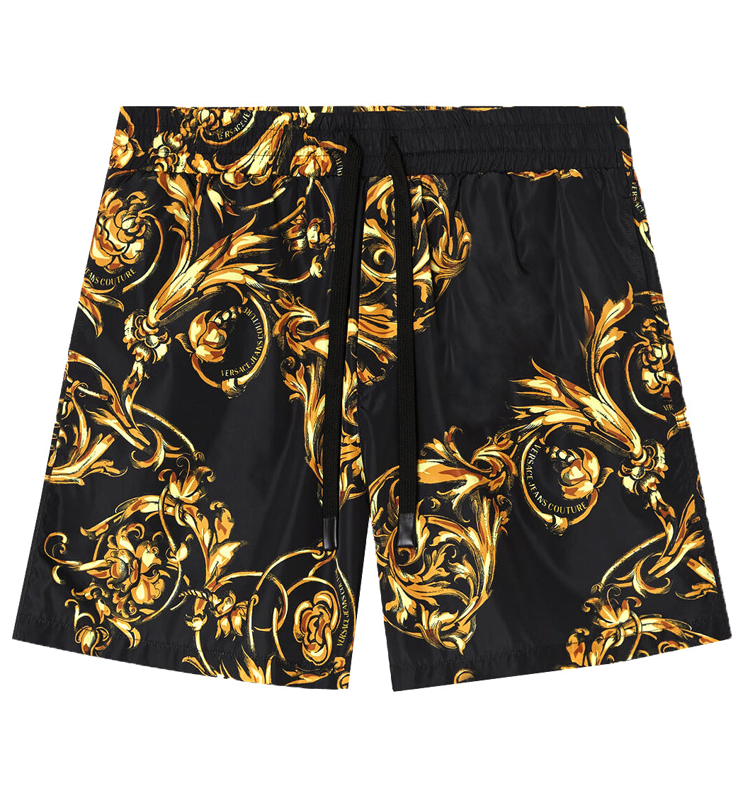 VERSACE PRINTED GARLAND - BLACK/GOLD