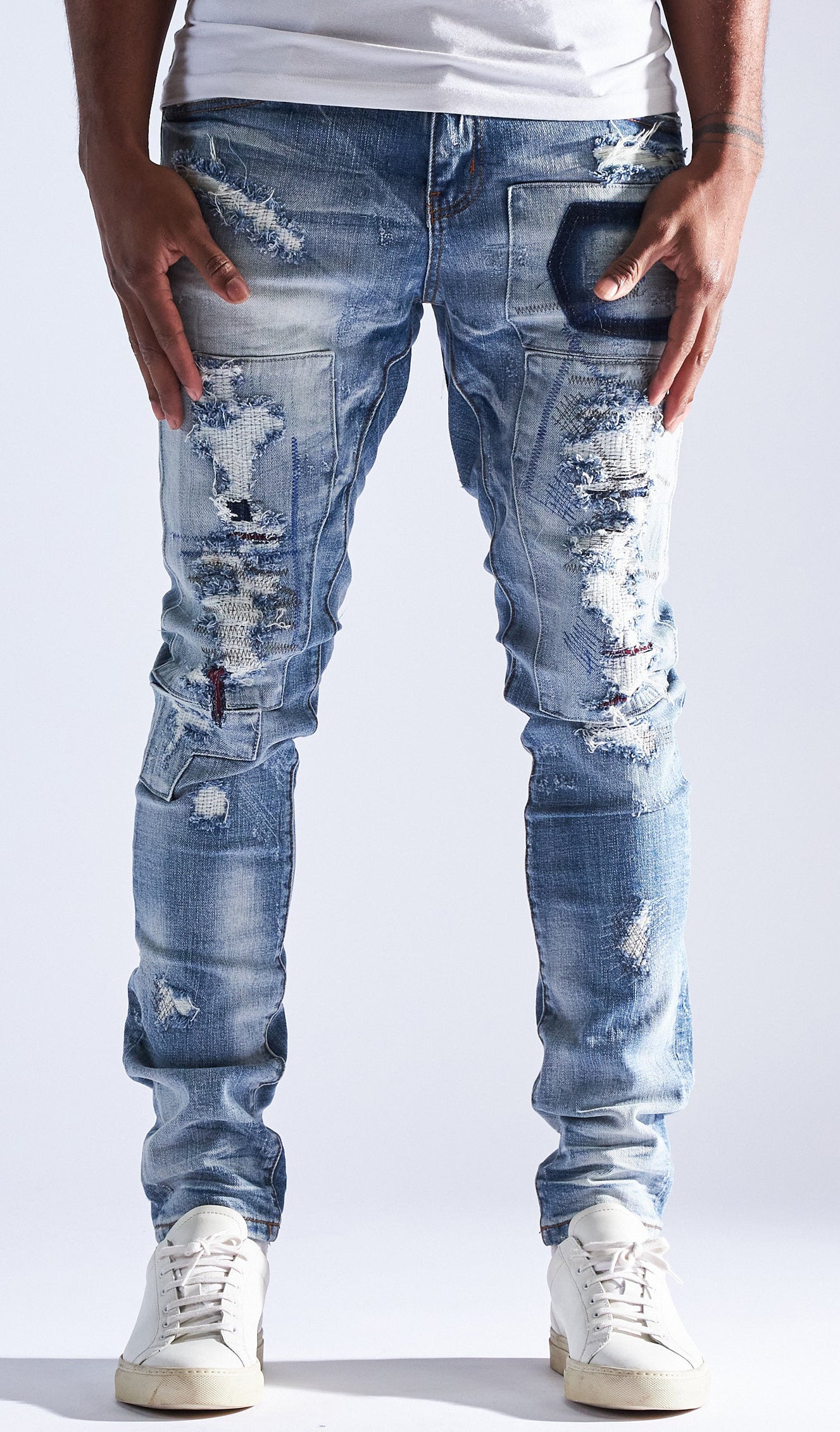 Embellish Barker Denim in light blue – view 1 of 2