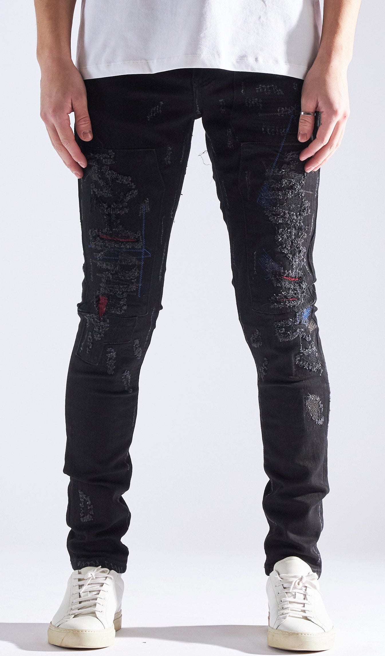 Embellish Barker Denim in black – view 1 of 2