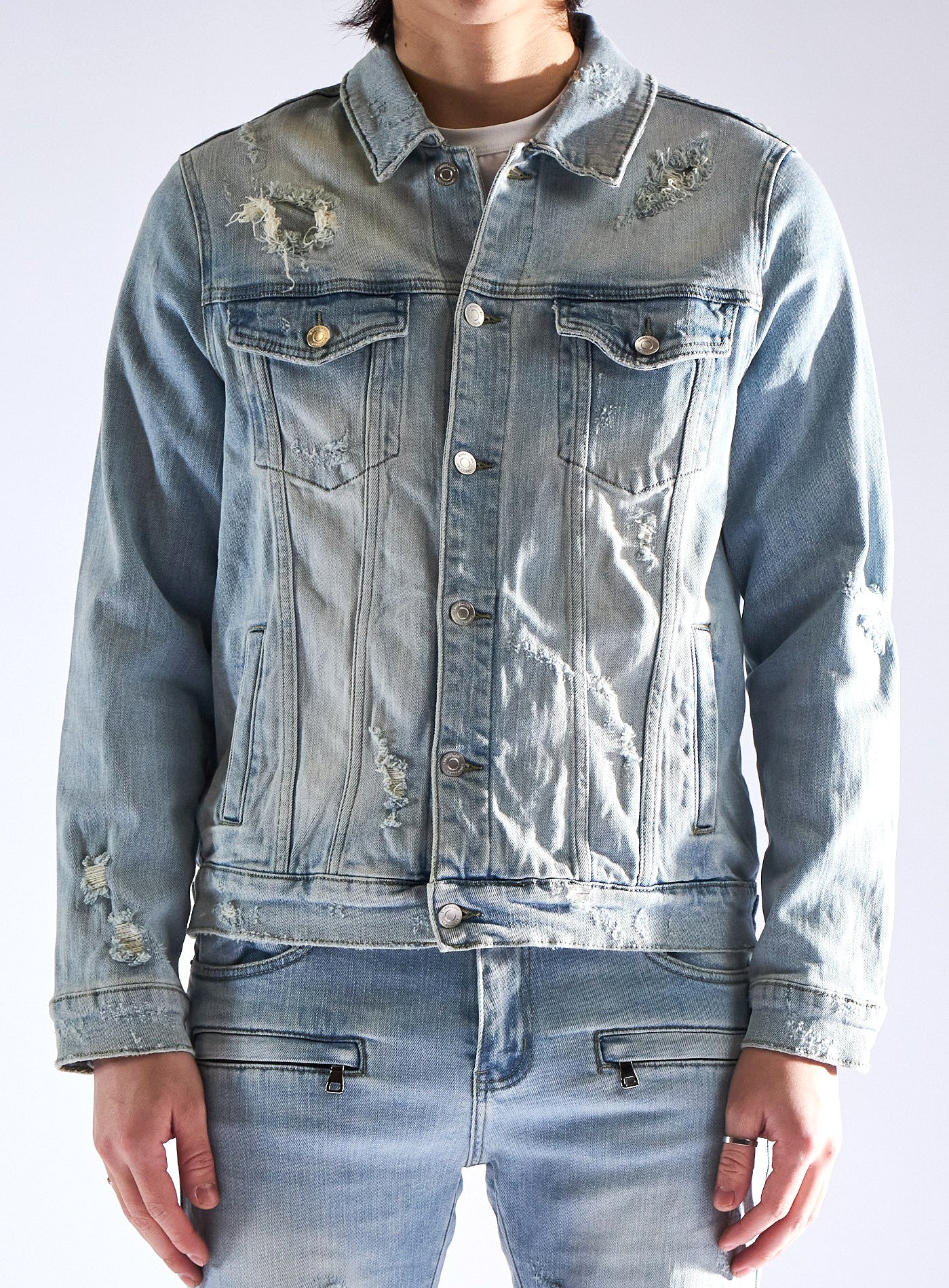 Embellish Cronen Denim Jacket in blue – view 1 of 2