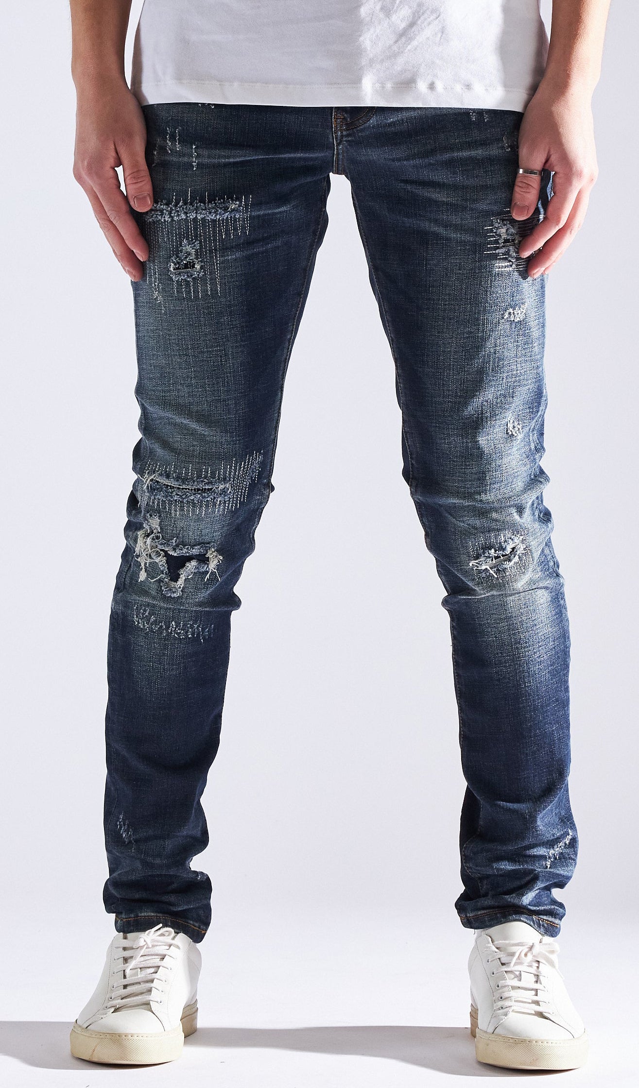 Embellish Slate Standard Skinny Jeans in blue – view 1 of 2