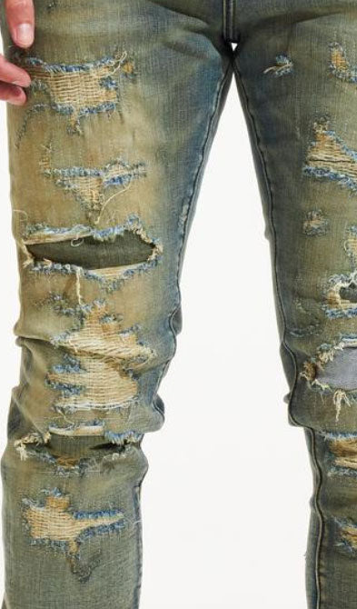 Embellish Wren Denim in sand wash – view 3 of 4