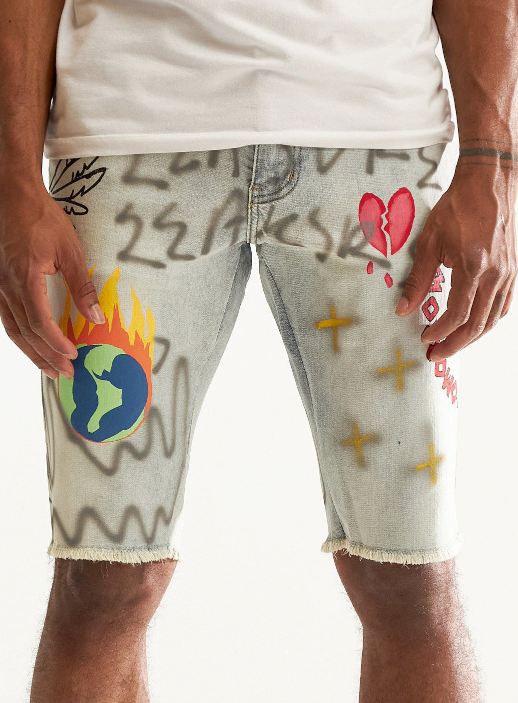 Embellish Urth Shorts in Light Blue Sand – view 1 of 2