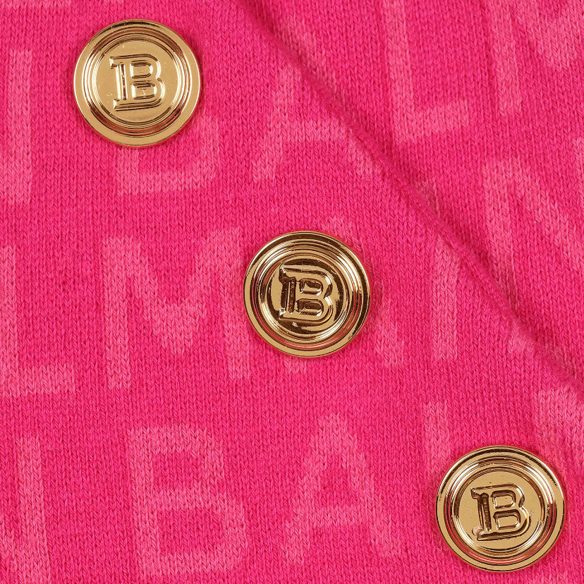 BALMAIN SHORTS W| SIDE BUTTONS - FUSIA