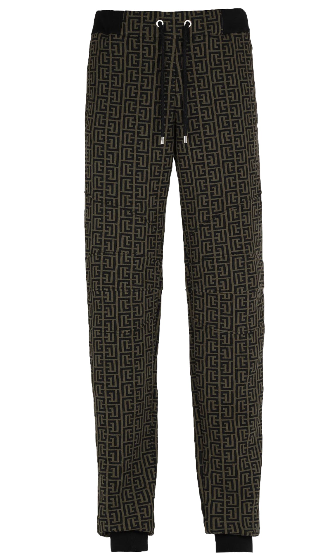 Balmain Printed Ribbed Bottoms in green – view 1 of 3