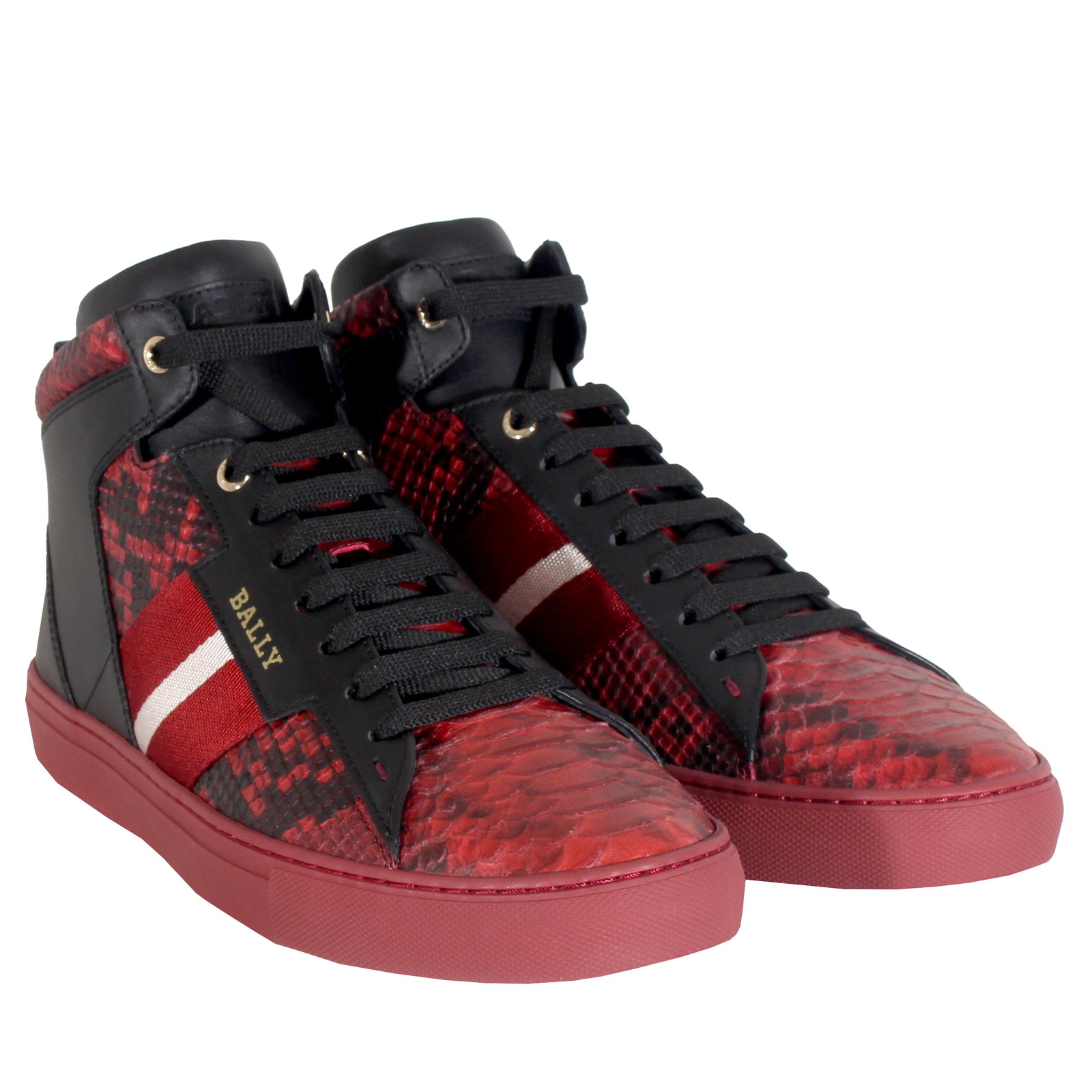 Bally Hedern High-Top Sneaker in Bally Red – view 4 of 4